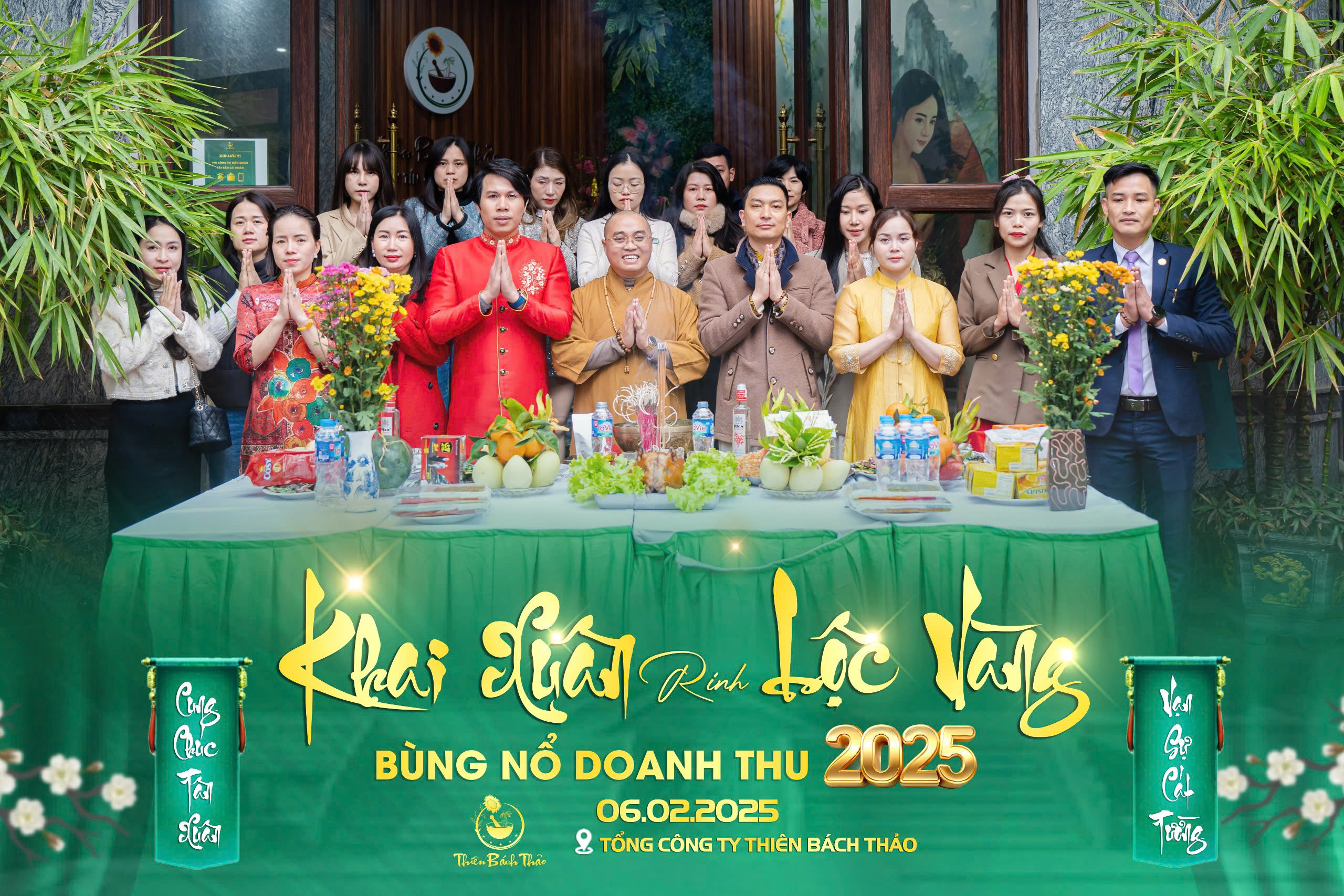 Lễ Cầu an năm mới tại trụ sở Thiên Bách Thảo Hà Nội